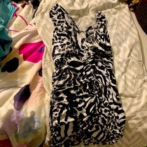 Beautiful zebra print lil mini dress